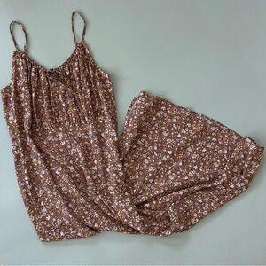 Floral Maxi Dress Rayon Blend Sz Tall Medium